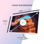 HP M27fwa 27-Inch(68.6cm) Eye Safe Certified 1920 x 1080 Pixels Full HD IPS 3-Sided Micro-Edge LED Monitor, 75Hz, AMD FreeSync with 1xVGA, 2xHDMI 1.4 Ports, 300 nits, in-Built…
