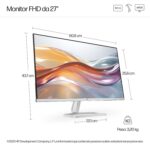 HP S5 527sf 27 inch FHD Monitor, 27inch(68.6 cm), FHD(1920 x 1080), 300 nits,Anti-Glare, Eye Ease, 3.2kg