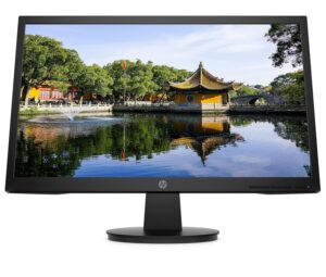 HP V22v 21.5″ (54.6cm) LED 1921 x 1080 Pixels FHD Screen with 178 Degree Viewing Angles, 60Hz, Flicker Free, HDMI 1.4; VGA, 250 nits(450M4A6), V22v FHD Monitor, Black