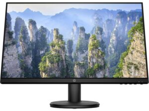 HP V24I, 23.8 Inch (1920X1200) Pixels Ultra -Thin Led Backlit Computer Monitor – 3 Side Micro Bezel, Full HD, 60 Hz, IPS Panel with Vga, Hdmi Ports Display – 9Rv16Aa (Black)