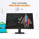 HP V24I, 23.8 Inch (1920X1200) Pixels Ultra -Thin Led Backlit Computer Monitor – 3 Side Micro Bezel, Full HD, 60 Hz, IPS Panel with Vga, Hdmi Ports Display – 9Rv16Aa (Black)