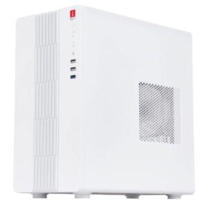 iBall MT 30 Mini Tower PC Cabinet with SMPS (WHITE)