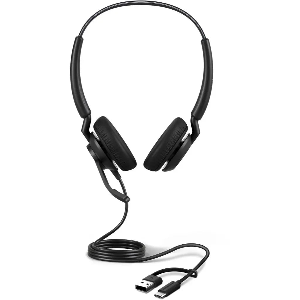 Jabra Engage 40 MS Duo Link Wired Binaural USB-A & USB-C Headset with Noise Cancellation Jabra Engage 40 MS Duo Link Wired Binaural USB-A & USB-C Headset with Noise Cancellation