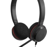 Jabra Evolve 20 UC USB Professional Wired Stereo Headset with Ultimate Noise Cancellation Mic - Black