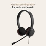 Jabra Evolve 20 UC USB Professional Wired Stereo Headset with Ultimate Noise Cancellation Mic – Black Jabra Evolve 20 UC USB Professional Wired Stereo Headset with Ultimate Noise Cancellation Mic – Black