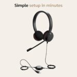 Jabra Evolve 20 UC USB Professional Wired Stereo Headset with Ultimate Noise Cancellation Mic – Black Jabra Evolve 20 UC USB Professional Wired Stereo Headset with Ultimate Noise Cancellation Mic – Black