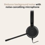 Jabra Evolve 20 UC USB Professional Wired Stereo Headset with Ultimate Noise Cancellation Mic – Black Jabra Evolve 20 UC USB Professional Wired Stereo Headset with Ultimate Noise Cancellation Mic – Black