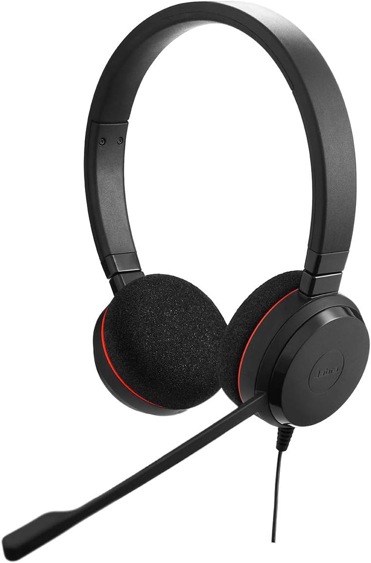 Jabra Evolve 20 UC USB Professional Wired Stereo Headset with Ultimate Noise Cancellation Mic – Black Jabra Evolve 20 UC USB Professional Wired Stereo Headset with Ultimate Noise Cancellation Mic – Black