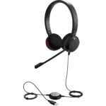 Jabra Evolve 20SE USB-A Wired On-Ear Headset with Microphone and Media Controls Jabra Evolve 20SE USB-A Wired On-Ear Headset with Microphone and Media Controls