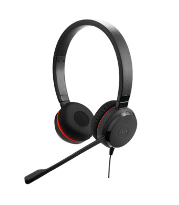 Jabra Evolve 20SE USB-A Wired On-Ear Headset with Microphone and Media Controls