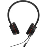 Jabra Evolve 20SE USB-A Wired On-Ear Headset with Microphone and Media Controls Jabra Evolve 20SE USB-A Wired On-Ear Headset with Microphone and Media Controls