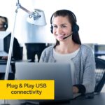 Jabra Evolve 20SE USB-A Wired On-Ear Headset with Microphone and Media Controls Jabra Evolve 20SE USB-A Wired On-Ear Headset with Microphone and Media Controls