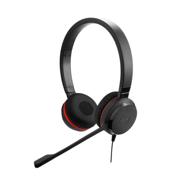 Jabra Evolve 20SE USB-A Wired On-Ear Headset with Microphone and Media Controls Jabra Evolve 20SE USB-A Wired On-Ear Headset with Microphone and Media Controls