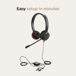 Jabra Evolve 30 II Stereo MS Headset with Noise‑Cancelling Microphone USB‑C/USB‑A Adapter Jabra Evolve 30 II Stereo MS Headset with Noise‑Cancelling Microphone USB‑C/USB‑A Adapter