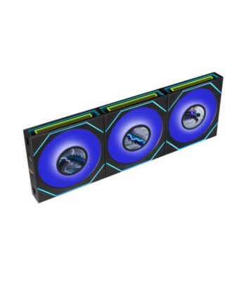 Lian Li Uni Fan SL-INF LCD Flex 120mm Reverse Case Fan (3-Pack) Black ( G9F.12RSLIND1F3B.IN)