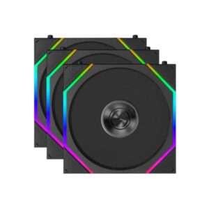 Lian Li Uni Fan TL Flex 120mm Case Fan (3-Pack) Black (G9F.12TL1F3B.IN)