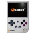 Sameo SG9000 Premium Handheld Retro Game Console, Dual System StockOS + GarlicOS 3.5 Inch IPS Screen Built-in 64G TF Card 6831 Classic Games Support HDMI TV Output (Transparent...
