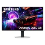 Samsung Odyssey QD-OLED G8 32-inch (80 cm) 4K 3840 x 2160 Glare Free Gaming Flat Monitor, OLED Safeguard+, 240Hz, 0.03ms, FreeSync Premium Pro, HDR10+ Gaming, HAS...