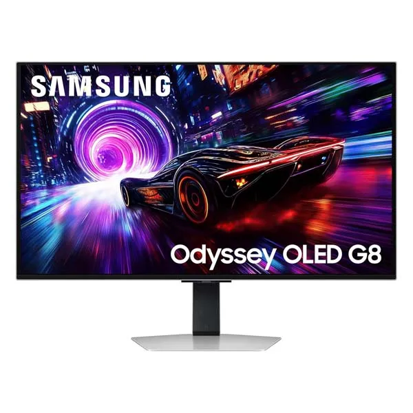samsung-odyssey-qd-oled-g8-32-inch-80-cm-4k-3840-x-2160-glare-free-gaming.webp Samsung Odyssey QD-OLED G8 32-inch (80 cm) 4K 3840 x 2160 Glare Free Gaming Flat Monitor, OLED Safeguard+, 240Hz, 0.03ms, FreeSync Premium Pro, HDR10+ Gaming, HAS... - Image 1