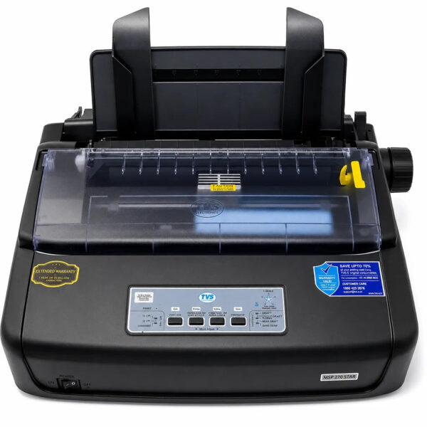 TVS Electronics MSP 270 Classic Plus Dot Matrix Printer for High-Speed Invoice & Receipt Printing