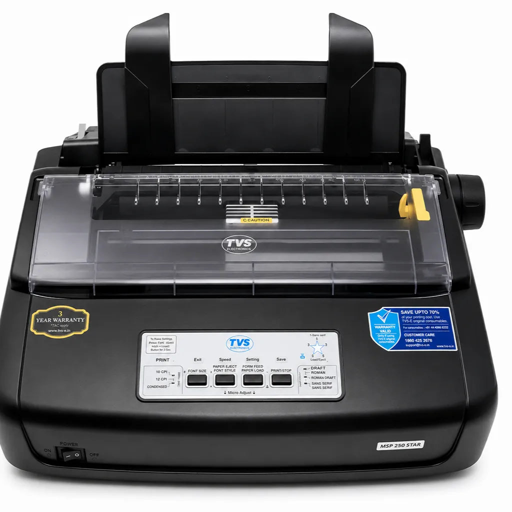 tvs-electronics-msp250-star-dot-matrix-printer-for-bills-invoices.jpg TVS Electronics MSP250 Star Dot Matrix Printer for Bills & Invoices - Image 1