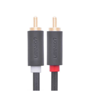 Ugreen AV104 2RCA Male to 2RCA Male Cable 1m (Black)-30747