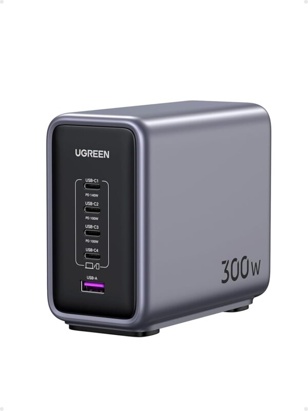 UGREEN CD333 Nexode 300W 5-Port GaN Desktop Fast Charger – 90903B