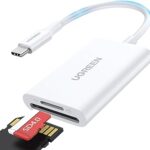 UGREEN CM265 2-in-1 USB-C Memory Card Reader – SD & microSD Support (White)