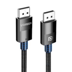 Ugreen DP114 Dp 1.4 Male To Male Plastic Case Braided Cable 2M-80392