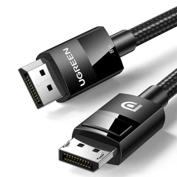 Ugreen DP114 Dp 1.4 Male To Male Plastic Case Braided Cable 3M-80393 Ugreen DP114 Dp 1.4 Male To Male Plastic Case Braided Cable 3M-80393