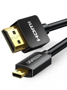Ugreen HD127 Micro HDMI to HDMI 4K Cable Male to Male Black 1.5m-30102