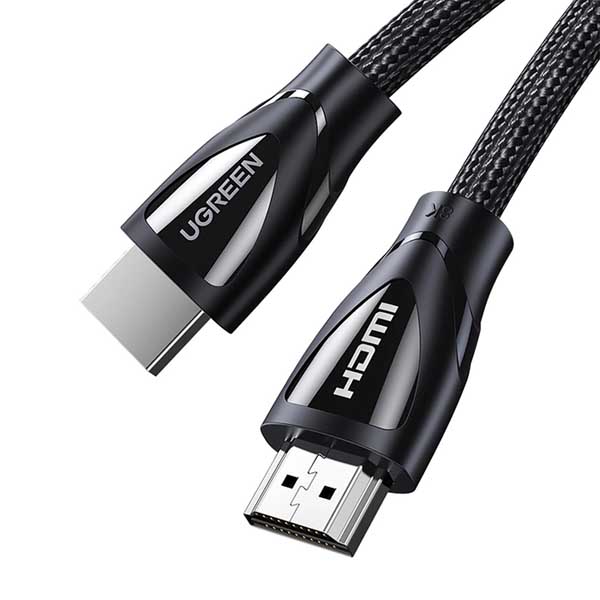 Ugreen HD140 Hdmi 8K Cable Male To Male Aluminum Alloy Shell Braided Black 2M-80403 Ugreen HD140 Hdmi 8K Cable Male To Male Aluminum Alloy Shell Braided Black 2M-80403
