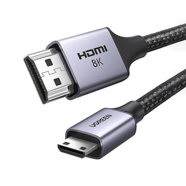 Ugreen HD163 Mini HDMI to HDMI 8K Cable 2m-15515 Ugreen HD163 Mini HDMI to HDMI 8K Cable 2m-15515