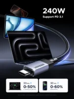 UGREEN L530 USB-C to USB-C PD Fast Charging Cable 240W Max 2m-65867