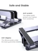 Ugreen LP258 Vertical Laptop Stand Dual-slot-60643 Ugreen LP258 Vertical Laptop Stand Dual-slot-60643