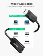UGREEN MM137 DP Male to HDMI Female 4K*2K 60HZ 25cm-70694 UGREEN MM137 DP Male to HDMI Female 4K*2K 60HZ 25cm-70694