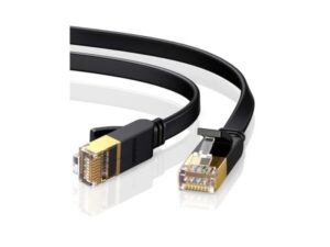 UGREEN NW106 Cat 7 U/FTP Lan Cable Flat Design 1m (Black)-11260