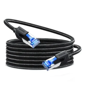 Ugreen NW153 Cat8 Pure Copper Ethernet Cable Braided 10m (Black)-30795