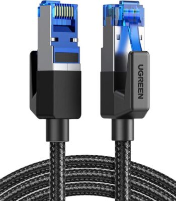 Ugreen NW153 Cat8 Shielded Round Braided Cable Modular Plugs 2M-80431