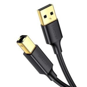 Ugreen US135 USB 2.0 AM to BM Print Cable 2m (Black)-20847