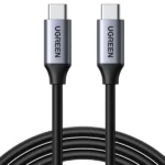 Ugreen US161 USB 3.1 Type C Male to Type C Male Cable Nickel Plating Aluminum Shell 1.5m Gray-50751