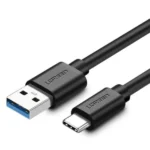 Ugreen US184 USB 3.0 A Male to Type C Male Cable Nickel Plating 2m Black-20884