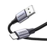 Ugreen US199 USB-A to Lightning Cable 2.4A Max Black 2m-60158