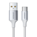 UGREEN US288 USB-A 2.0 to USB-C Cable Nickel Plating Aluminum Braid 1m (White)-60131