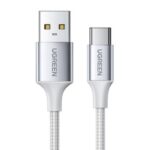 UGREEN US288 USB-A 2.0 to USB-C Cable Nickel Plating Aluminum Braid 2m (White)-60133