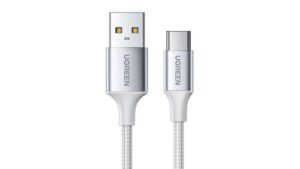 UGREEN US288 USB-A 2.0 to USB-C Cable Nickel Plating Aluminum Braid 2m (White)-60133