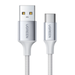 UGREEN US288 USB-C Male to USB 2.0 Male Cable Aluminum Braid 3m (Silvery White)-60409