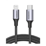 Ugreen US304 Usb-C To Lightning M/M Cable Aluminum Shell Braided 2M (Black)-60761