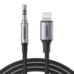 Ugreen US315 Lightning To 3.5Mm Aux Cable Aluminum Shell With Braided 1M (Black)-70509