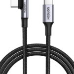 Ugreen US334 Usb-C 2.0 To Angled Usb-C M/M Braided Cable With Aluminium Shell 2M (Black)-70645